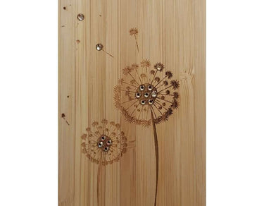 Coque bois-plastique iPhone 13 Pro Max DANDELION SWAROVSKI